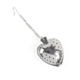 thumbnail image 2 of WALFRONT Stainless Steel Loose Tea Infuser Leaf Strainer Filter Diffuser Herbal Spice Love Heart Chain, loose tea , tea infusers, 2 of 7