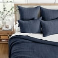 thumbnail image 3 of Levtex Home - Mills Waffle - King/Cal King Quilt Set - Navy Cotton Waffle - Quilt Size (106 x 92in.), Sham Size (36 x 20in.), 3 of 9