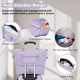 thumbnail image 5 of 6-Piece Luggage Set with Duffel Bag & Toiletry Bag, Expandable Hardside Suitcases with Spinner Wheels & TSA Lock, Light Purple, 5 of 8