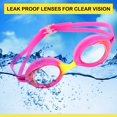 thumbnail image 4 of Splaqua Lunettes de Natation pour Enfants - Sans Fuite, Protection UV et Verres Anti-Buée avec Sangle Réglable, Lunettes de Natation pour Jeunes, Enfants, Enfants / avec Bouchons d'Oreilles Bonus (Rose/jaune), 4 of 4
