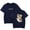 Navy, variant on LEVITICUS FIRE T-Shirt Round Neck Short Sleeved Shirt Fashion Printed Top