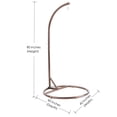 thumbnail image 4 of Round Base Heavy Duty Hanging Stand - Powder Coated Hammock Stand for Hammock Chair, Indoor and Outdoor(Coffee), 4 of 5