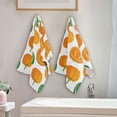 thumbnail image 4 of Dreamtimes Pumpkin Hand Towel Autumn Harvest Vegetable Set of 2 for Bathroom Kitchen Absorbent Soft Home Face Bath Towels 28x14 Inches, 4 of 7