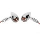 thumbnail image 2 of 1 Pair Retro Style Universal Turn Signal Light Lamp Motorcycle Modification AccessoriesSilver, 2 of 5