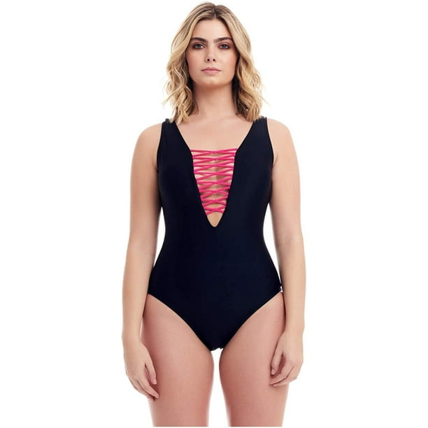 Visit The Cover Girl Store Cover Girl Womens Swimwear Straight And Curvy One Piece Tummy Control Swimsuit Metallic Lace Up Black Pink 12 Walmart Com Walmart Com Visit The Cover Girl Store Cover Girl Womens Swimwear Straight And Curvy One Piece Tummy Control Swimsuit Metallic Lace Up Black Pink 12 Walmart Com Walmart Com
