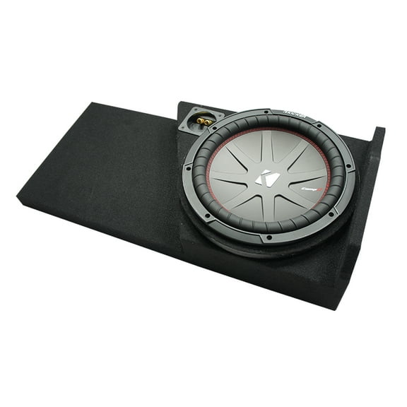 2014 - 2018 GMC Sierra Double Cab Kicker CompR CWR10 Single 10 Sub Box 2 Ohm