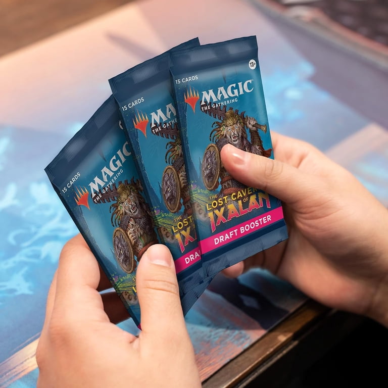 mtg caverns of ixalan booster box Magic: the Gathering Draft Pack Lot Individual Pack This The Lost Caverns of Ixalan Set Booster Box contains 30 The Lost Caverns of Ixalan Set Boosters and 1 Treasure Trove Box Topper card Magic the Gathering - The