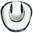 thumbnail image 4 of Authentic Mexican Vaquero Cowboy Hat Cream Color with Black Inlay (US, Alpha, Medium), 4 of 5