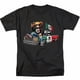 thumbnail image 1 of Camiseta de cuello redondo de moda de verano para hombre, ajuste cómodo, estampado de oso mexicano con camión, perfecta para entusiastas de los autos, ropa urbana negra., 1 of 6