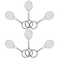 thumbnail image 2 of KAKOWELY tennis keychain for men 6pcs Tennis Keychain For Men Mini Tennis Racket Keychain Key Ring Keychain Tennis Tennis Charm Key Chain Mini Tennis Ball Keychain, 2 of 5