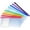 A6, variant on 10 Pack Zipper Plastic Envelopes, Small Plastic Envelopes, A6 Size for Pencil Case Bulk, Bill Bag, 10 Color (9x4.7 Inch)