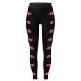 thumbnail image 3 of Women's Valentine's Casual Printed Yoga Pants Leggings from Polyester, Lightweight, Breathable and Functional, 3 of 3