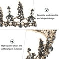 thumbnail image 5 of Uonlytech Black Crystal Bride Crown Wedding Hair Accessories Stylish Lightweight, 5 of 5