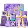 thumbnail image 1 of Canasta de regalo spa de lavanda MADDIFY con manta y vaso térmico, 1 of 9