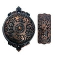 thumbnail image 2 of Shristy Hardware "Hosanna" Brass Manual Old Fashioned Door Bell – Vintage Twist Bell with Key Plate – Mechanical Doorbell for Home – (Pack of 1 Antique Copper Finish) PT-2, 2 of 6