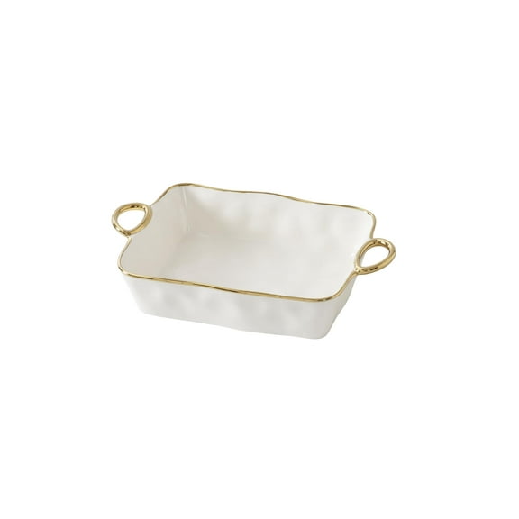 Pampa Bay Rectangular Baking Dish, Golden Handles, Kitchen, Gift