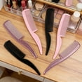 thumbnail image 4 of Mini Detangling Comb PS Material Portable for Eyelashes Eyebrows Fringe Gentle Grooming Daily Beauty Makeup Use, 4 of 6