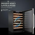 thumbnail image 3 of Ivation 51 Bottle Compressor Wine Cooler Refrigerator W/ Lock, Silver, 3 of 9