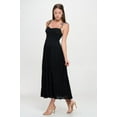 thumbnail image 3 of Solid Smocked Ruffle Maxi Dress, 3 of 5