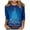 Blue, variant on Women 3/4 Length Sleeve Tees Tops 2025 Christmas Tree Printed Tshirts Casual Loose Fit Crewneck Holiday Tunic Tops
