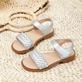 thumbnail image 7 of Gubotare Girls Dress Sandals Kids Girls Slide Sandals Toddler Slippers Boys Non-Slip Summer Casual Beach Water Shoes for Indoor Outdoor Size 12 (Silver,Little Kids 12), 7 of 7