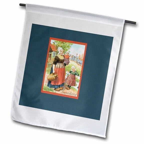 3dRose, Bensdorps Royal Chocolate Amsterdam, Dutch Chocolate, 12 x 18 inch Garden Flag