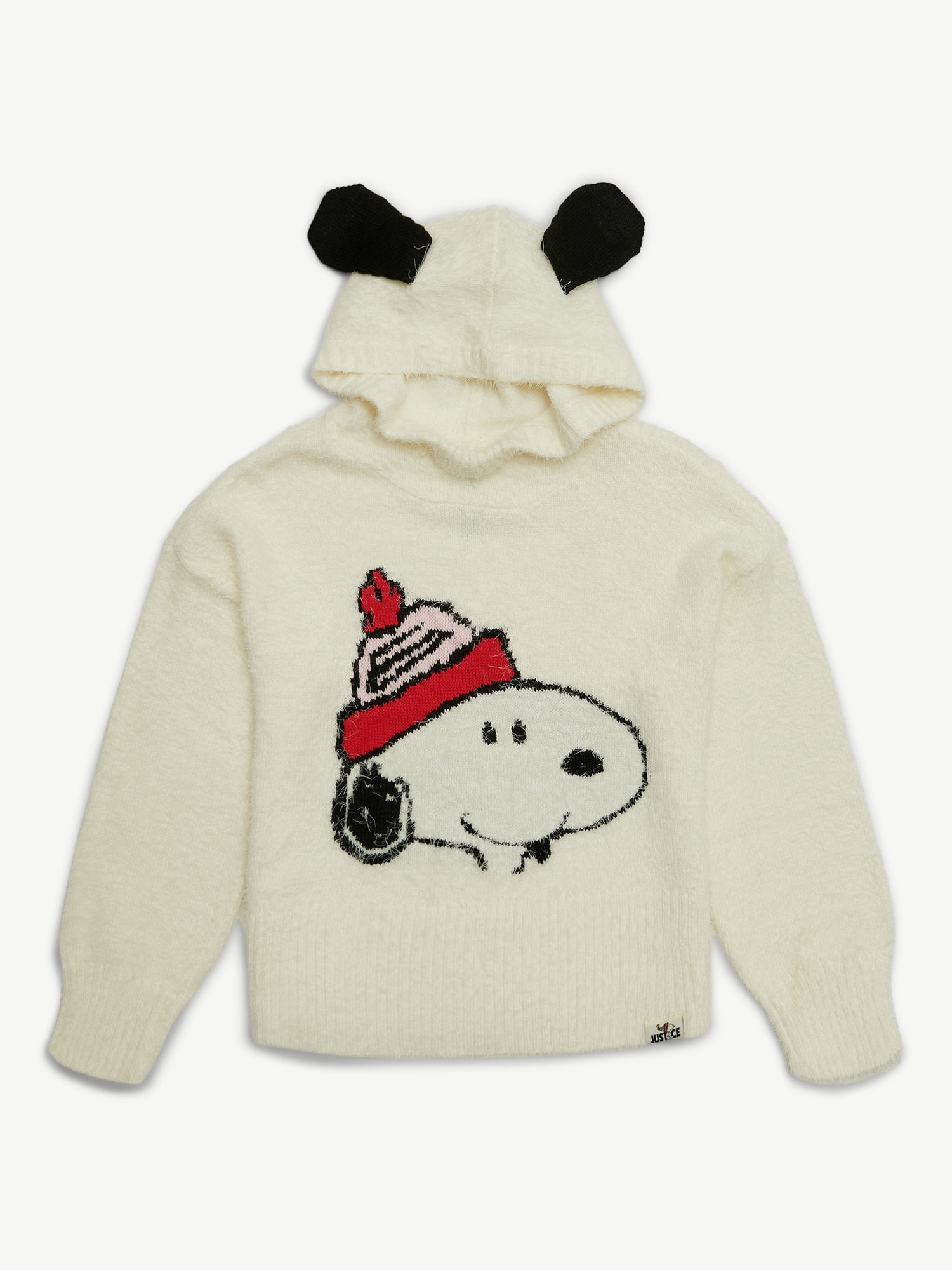 Justice x Snoopy Girls Hooded Sweater, Sizes XS - XLP