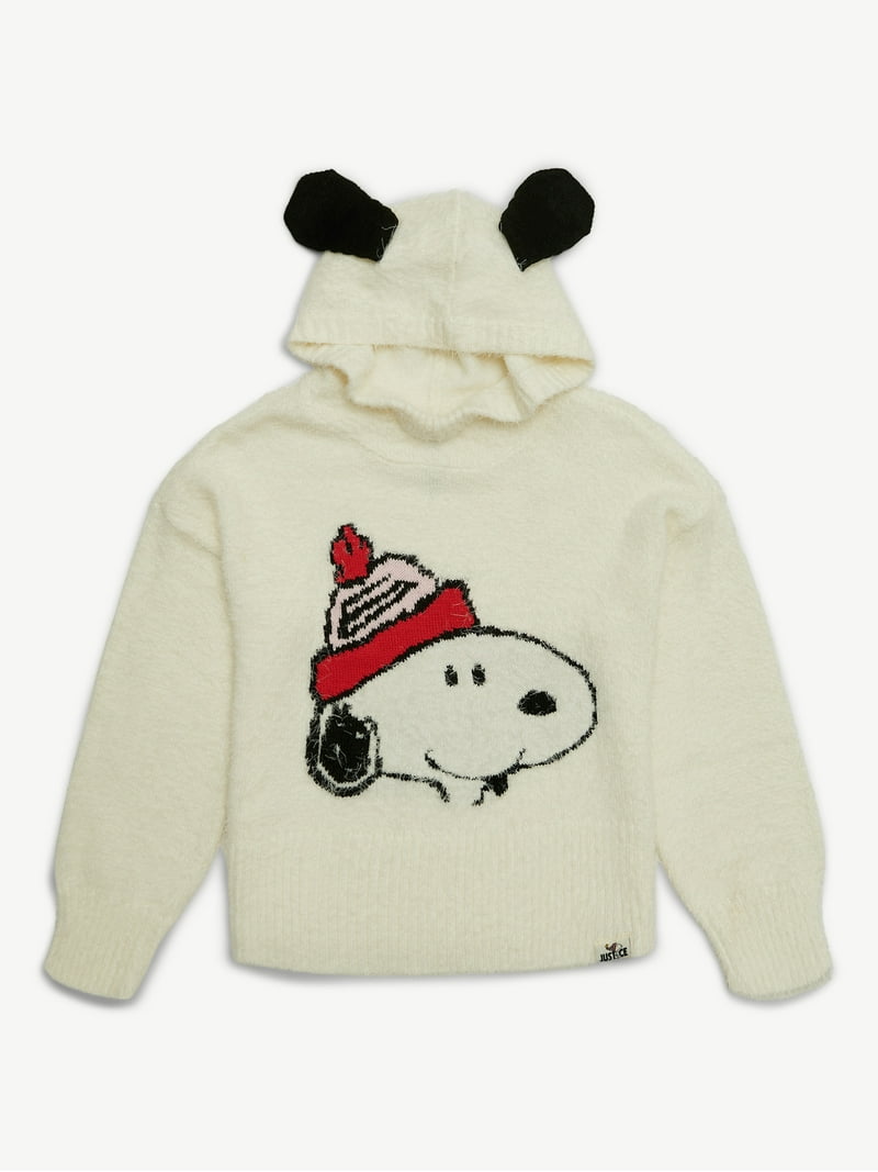 Snoopyryder です。 Justice x Snoopy Girls Hooded Sweater, Sizes XS - XLP - Walmart.com