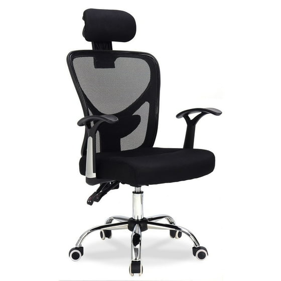 Ergonomic Mesh High Back Office Chair With Headrest Navy Com Ergonomic Mesh High Back Office Chair With Headrest Navy