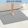 thumbnail image 5 of OTHWAY Stone Bath Mat Large, 32" x 20" Diatomaceous Earth for Bathroom, Super Absorbent Quick Drying Non-Slip Diatomite Shower Mat (Light Grey), 5 of 9