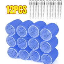 Hair Rollers, 12 Pack Self Grip Salon Hairdressing Curlers, DIY Curly Hairstyle,Colors May Vary, Large