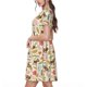 thumbnail image 2 of Balery Monkeys in the Jungle Vestidos sueltos de manga corta para mujer, vestidos de verano 2025, vestidos casuales de corte A con vuelo., 2 of 6