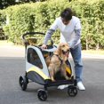 thumbnail image 2 of Dog Stroller Ultra-large 4 Wheels Pet Jogger Wagon Foldable Cart Travel Trolley Outdoor Animal Carrier Load Up To 55kg ShopWise Round, 2 of 6