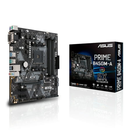 Asus Prime AMD B450 Micro ATX DDR4-SDRAM Motherboard