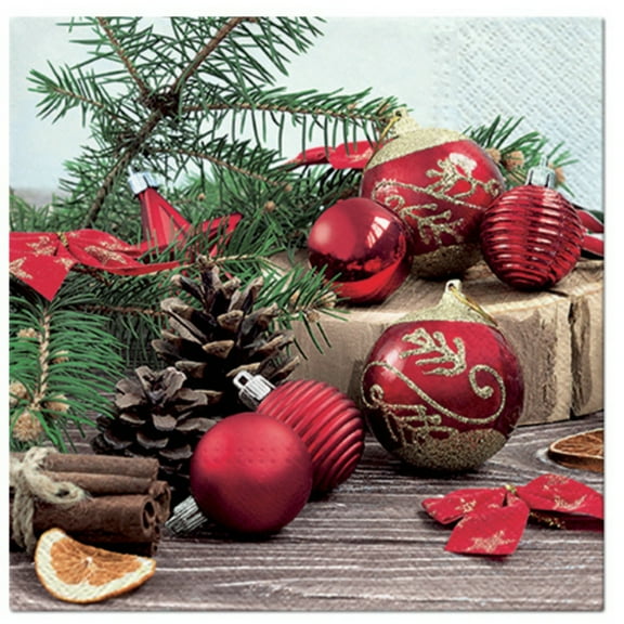 Keep Unique Christmas Paper Napkins, Decorative Disposable Holiday Ornaments Napkin, Pack/20