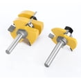 thumbnail image 4 of 8mm Shank Matching Tongue and Groove Knife Set 3 Edge T Shaped, 4 of 5