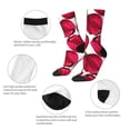 thumbnail image 3 of Hirioo Tulips Flowers Pattern Adult Middle Tube Socks Breathable Sock Non-Pilling,Contrasting Color Design, 3 of 6