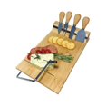 thumbnail image 1 of JS Gourmet - Bamboo Serving Board with Integrated Cheese Cutter and 4 Knives, 1 of 2