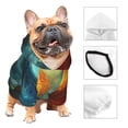 thumbnail image 3 of Fotbe Red And Blue Fire Peacock Sudadera con Estampado para Perros Pequeños – Suéter con Capucha para Mascotas, Tela Suave de Forro Polar con Bolsillo-Medium, 3 of 7
