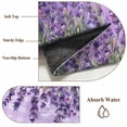 thumbnail image 6 of Entryway Rug 2'x3', Purple Lavender Small Rug for Kitchen Bathroom Door Mat Indoor Entrance, Spring Watercolor Wildflowers Plant Plaid Non-Slip Area Rugs Floor Mats Carpet Front Door Rugs, 6 of 8