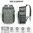 thumbnail image 3 of Funny Pizza Party Cooler Backpack - 20L Insulated Leak-Proof Lunch Backpack for Outdoor, Camping & Travel, Fits 26 Cans, 3 of 6