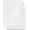 A7, variant on A7 Binder Dividers Planner Inserts 6 Tabs Clear Index Divider 6 Sheets Refillable Page Protectors for 6 Ring Binder Notebook (A7)