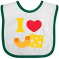 thumbnail image 3 of Inktastic I Heart Mac and Cheese Boys or Girls Baby Bib, 3 of 4