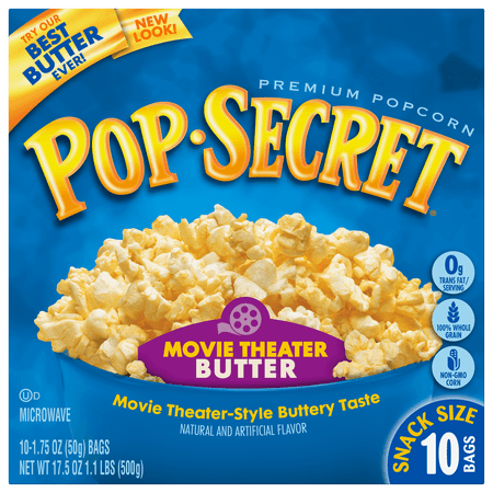 Pop Secret Movie Theater Butter Microwave Popcorn, 1.75 Oz., 10 Bag