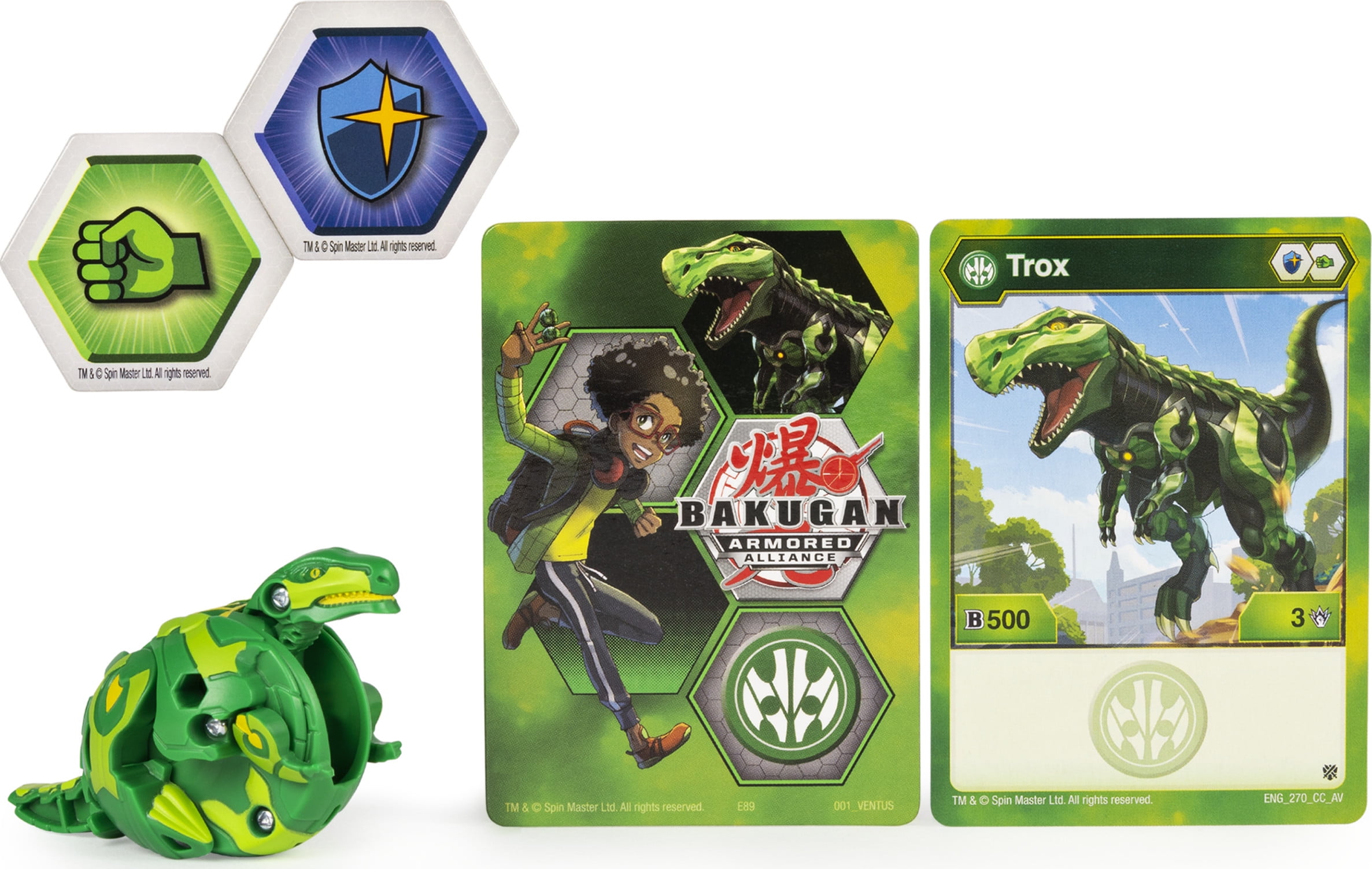 Bakugan, Trox, 2-inch Tall Collectible Transforming Creature, for Ages 6  and Up
