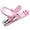 Pink, variant on Ergonomic Stainless Steel Nail with Light Magnifier for Fingernails and Toenails Ideal for Men and for Seniors and Kids