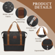thumbnail image 3 of CshidWorld Bolsa de Viaje Expandible para Mujer - Bolsa de Mano para Fin de Semana y Noche con Bolsillo Húmedo y Bolsa de Aseo, Bolsa de Gimnasio Resistente Al Agua para Fitness, Yoga, Viajes de Nego, 3 of 7