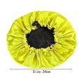 thumbnail image 2 of Reversible Satin Nightcap Ladies Stretch Hair Care Shower Cap, 2 of 5