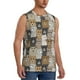 thumbnail image 2 of Fotbe Cartoon Bear Men's Camiseta sin Mangas Estampada para Hombres, Playera Casual para Gimnasio, Entrenamiento, Playa-Large, 2 of 7
