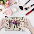 thumbnail image 5 of 1pc Woman Makeup Bags Polycotton Cosmetic Bag Fashion Human Multi Purpose Pencil Case with Metal Zipper Bag Organizer Toiletry Travel Purse Pouches Makeup Gifts for Daughter Women 10x7Inch, 5 of 9